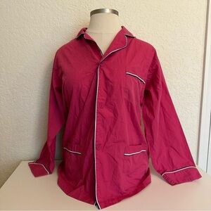 Vintage Christian Dior pink button down pajama shirt